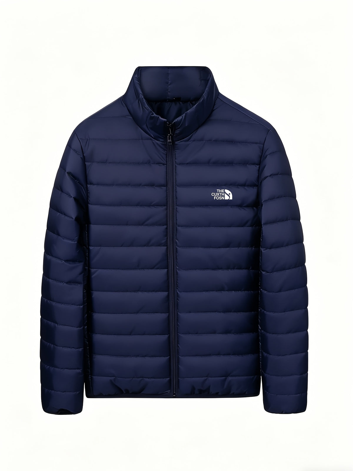 Men's Stand Collar Quilted Padded Coat Lightweight Warm Jacket