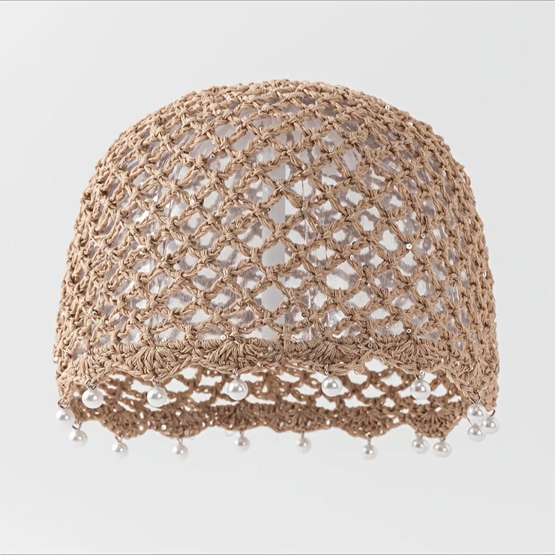 Bohemian Summer Breathable Knit Sequin Beanie Cap