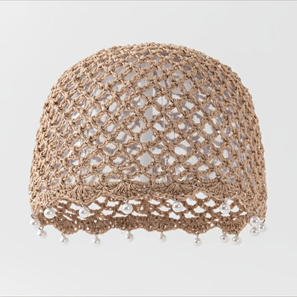 Bohemian Summer Breathable Knit Sequin Beanie Cap