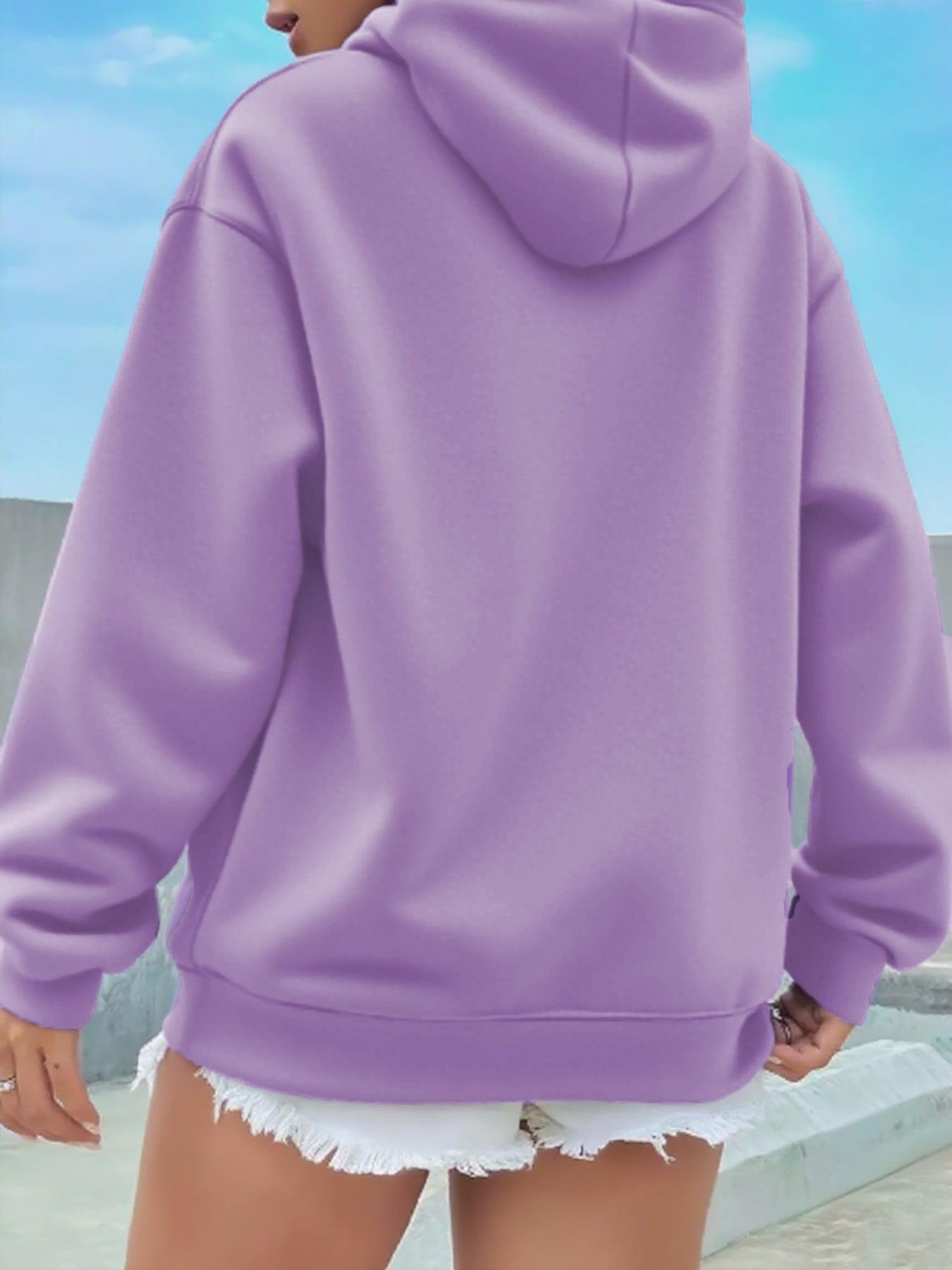 Women'S Christmas Hoodie - Thick Fleece-Lined Winter Sweatshirt with Deer & Snowflakes, Plaid Santa Hat Design, Cozy Casual Pullover for Holiday Party Outfits