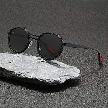Lynxflare UV400 Vintage Round Metal Frame Sunglasses