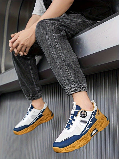 Men's Breathable Anti-Odor Outdoor Sneakers with Height - Low-Top Elastic Closure Running Shoes Suitable for Gym,, Casual Wear - -Season Comfortable Athletic Footwear with Odor-Resistant Technology - ayq