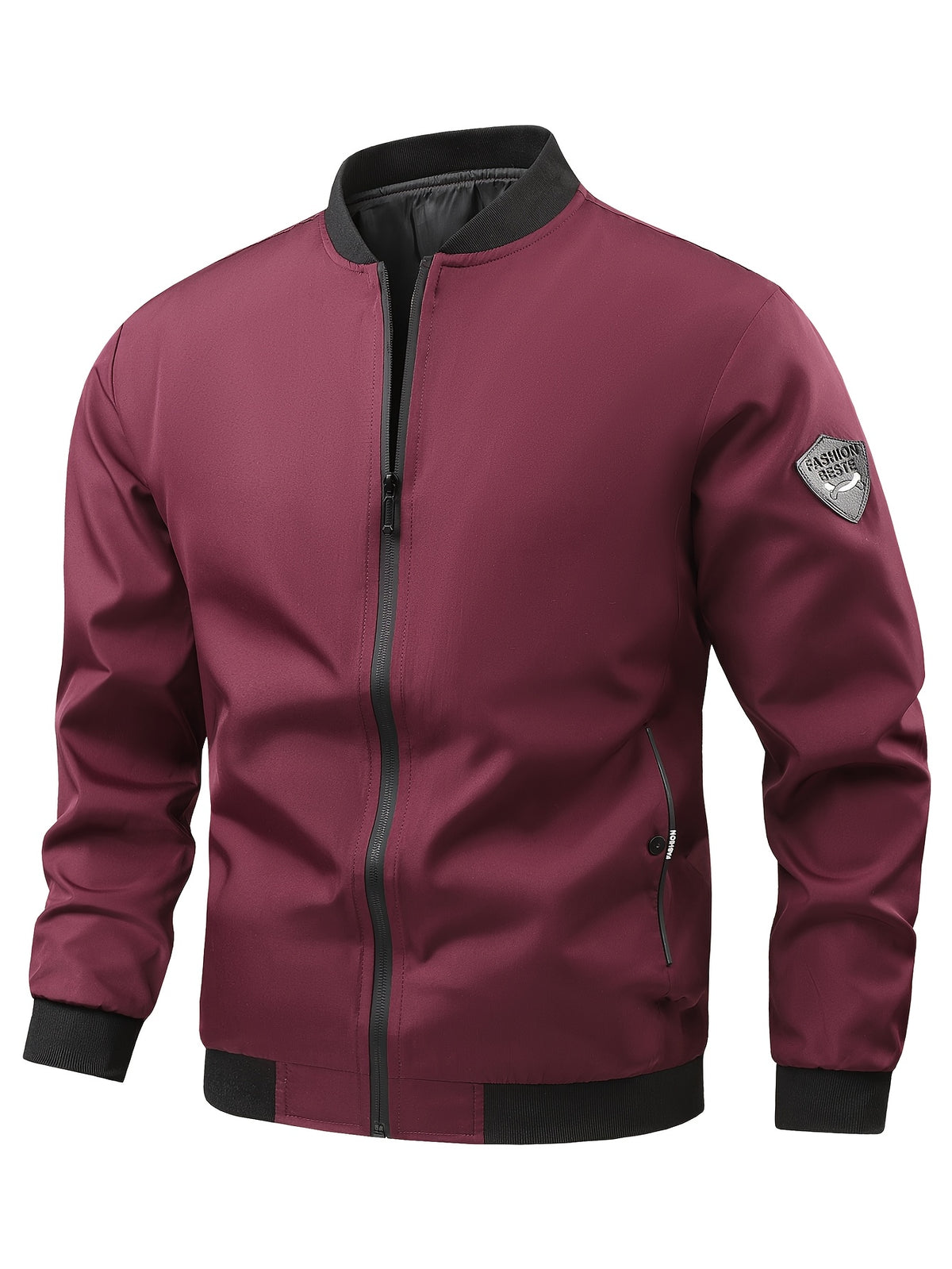 Men's Lightweight Windproof Baseball Jacket for Spring and Fall