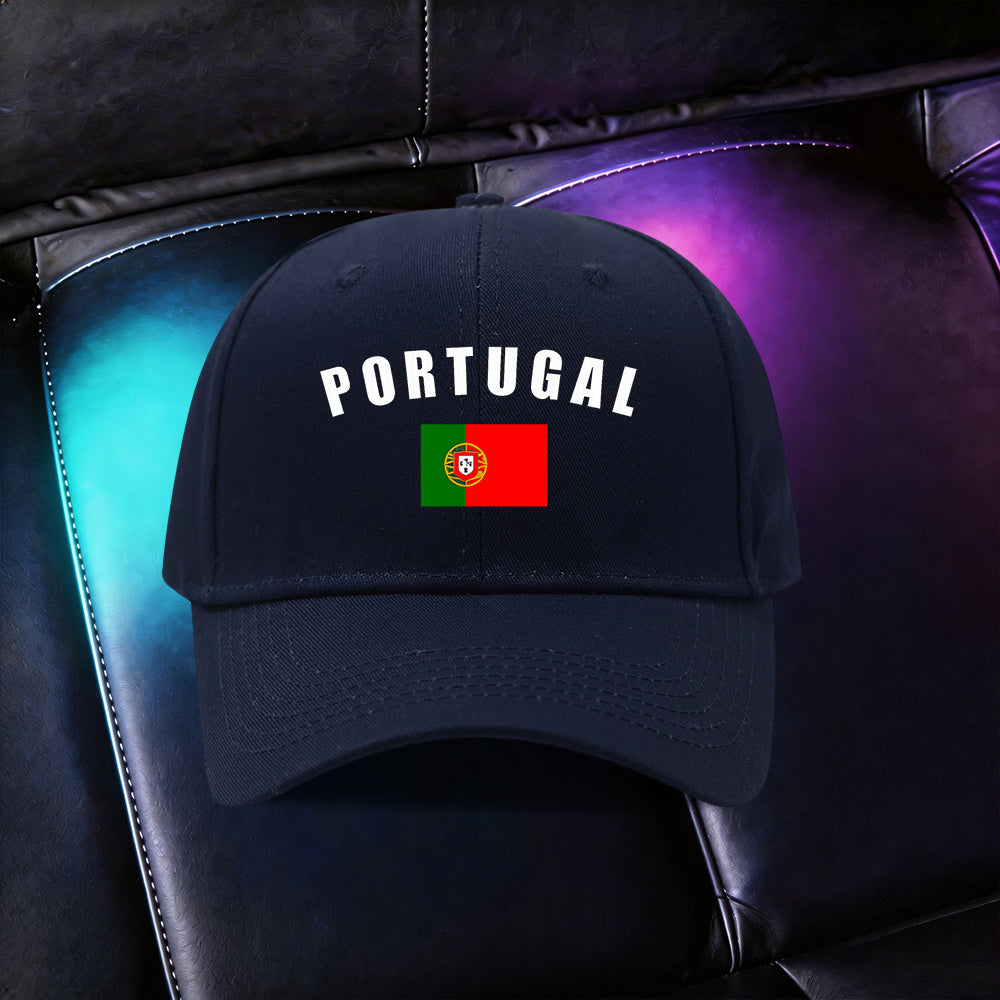 Adjustable Lightweight Baseball Cap with Portuguese Print