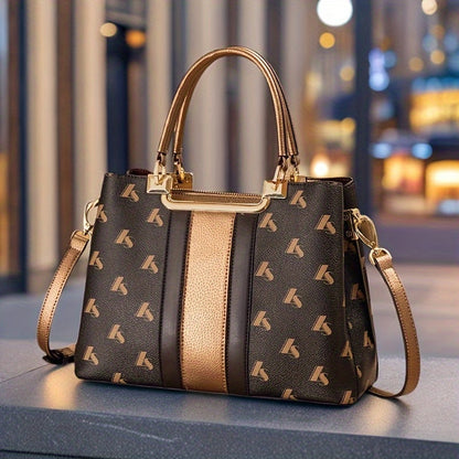 Lorna Vesta Elegant Women's Leather Tote with Removable Strap