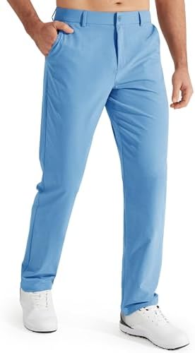 Men's Stretch Golf Pants Lightweight Casual Work Trousers
