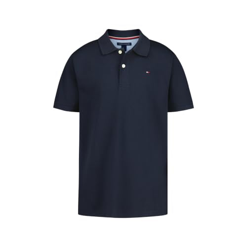 Tommy Hilfiger Boys' Short Sleeve Polo Shirt – Soft Pique Fabric