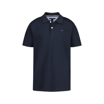 Tommy Hilfiger Boys' Short Sleeve Polo Shirt – Soft Pique Fabric