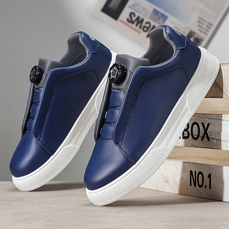 Men's Casual Slip-Resistant Sports Shoes with Buckle Closure