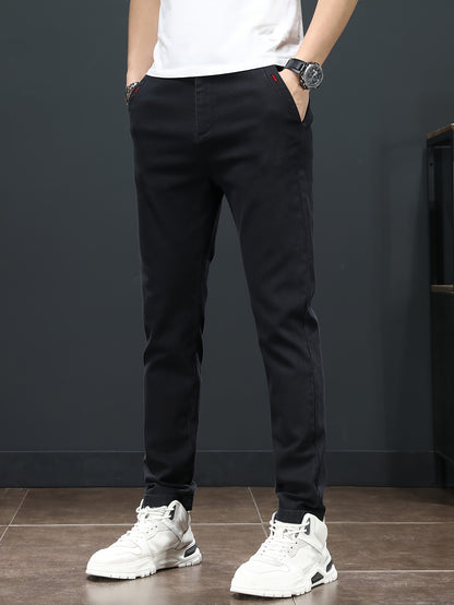 Men'S Spring Casual Trousers, Lightweight Business Outdoor Straight-Leg Pants, Versatile And Stylish for Spring And Autumn, Suitable for Sports And Formal Occasions.