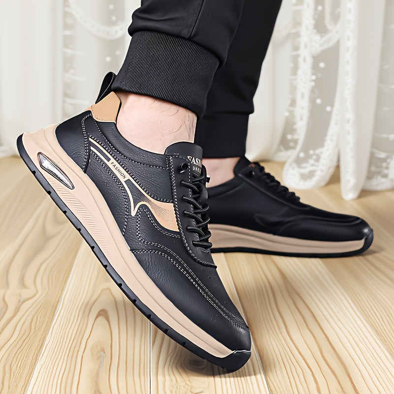 Men's Business Casual Oxford Shoes, Lace-Up, All-Season Comfort