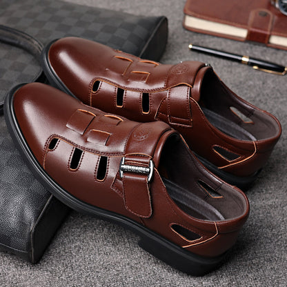 Men's Breathable Business Casual Loafers with Anti-Slip Sole