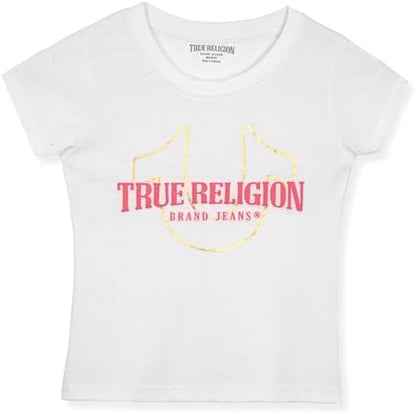 Girls Denim Shorts and Graphic Tee Set for Summer