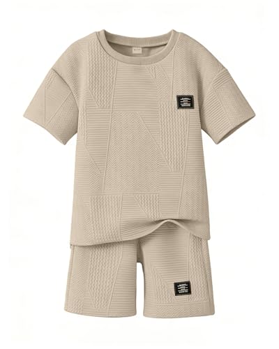 Boys Summer Short Sleeve Top & Shorts Set Casual Outfit