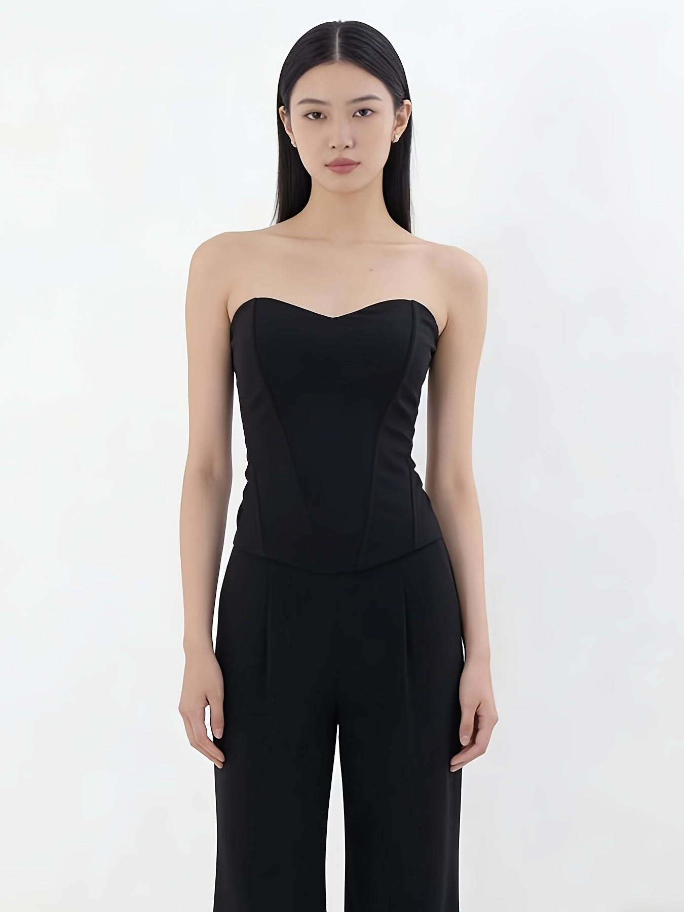 Women's Slim High Waist Corset Vest with Breast Pads