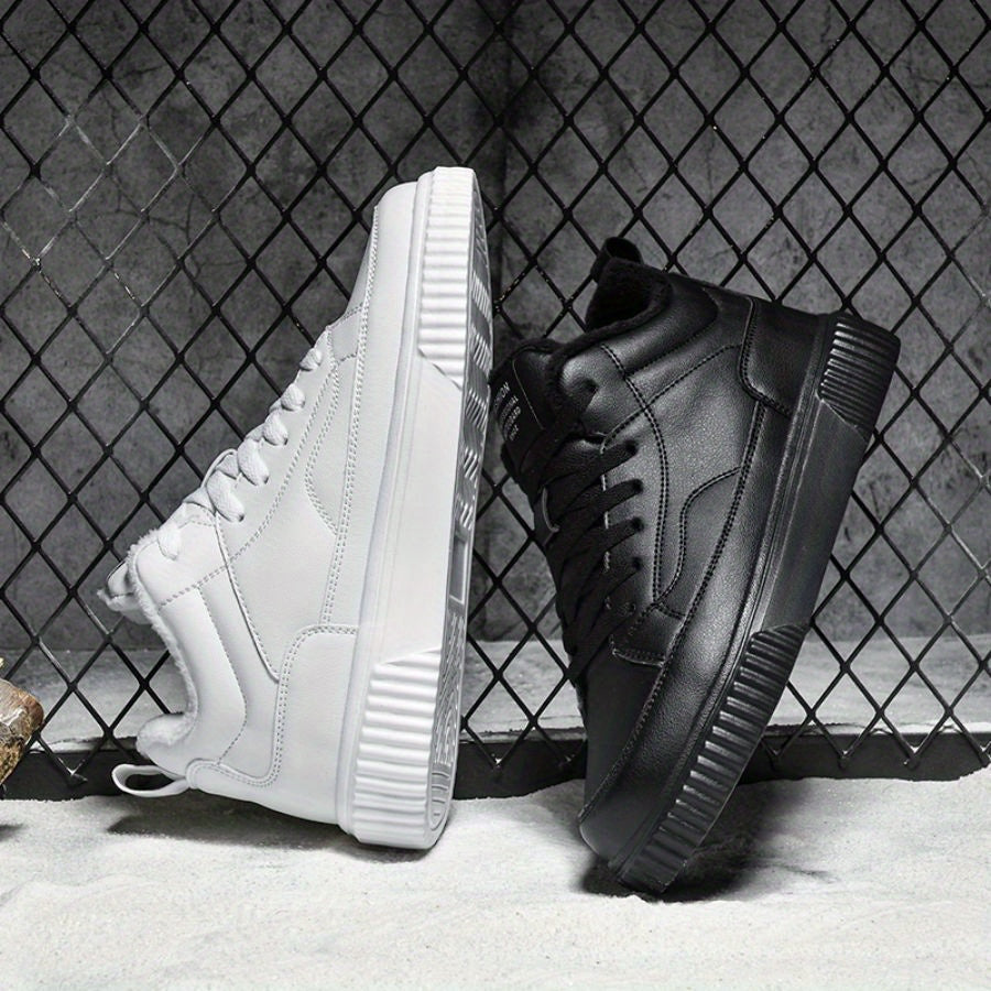 Men's & Unisex (for also) Winter-Ready High-Top Boots/Shoes with Thermal, -Slip Thick Sole &  Upper - Cold-Resistant Round Toe for snow, ice, and Casual Attire - Durable Casual Footwear (Compatible with boots)