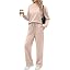 Ekouaer Women's Mock Neck Lounge Set with Wide Leg Pants