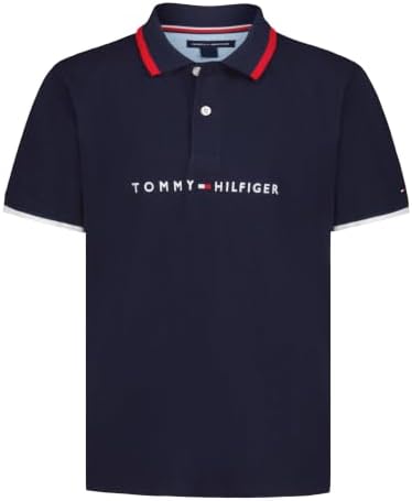 Tommy Hilfiger Boys' Short Sleeve Polo Shirt – Soft Pique Fabric