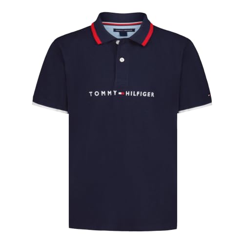 Tommy Hilfiger Boys' Short Sleeve Polo Shirt – Soft Pique Fabric
