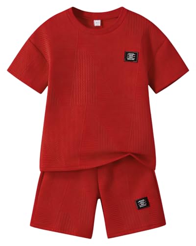 Boys Summer Short Sleeve Top & Shorts Set Casual Outfit