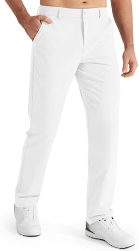 Men's Stretch Golf Pants Lightweight Casual Work Trousers