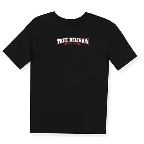True Religion տղաների գրաֆիկական բամբակյա շապիկ՝ ոճային, ամենօրյա