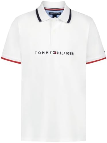 Tommy Hilfiger Boys' Short Sleeve Polo Shirt – Soft Pique Fabric