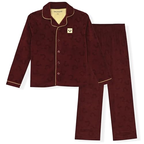 True Religion Boys 2-Piece Pajama Set with Button Front Top