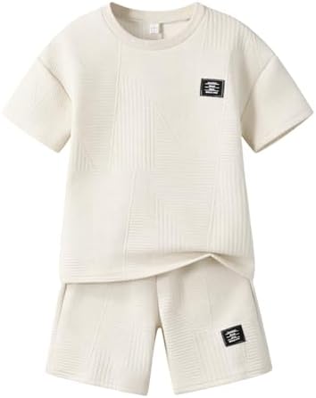 Boys Summer Short Sleeve Top & Shorts Set Casual Outfit