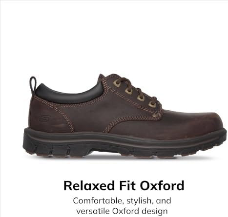 Skechers Men's Smooth Toe Oxford Dress Shoes