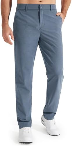Men's Stretch Golf Pants Lightweight Casual Work Trousers