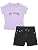 Girls Denim Shorts and Graphic Tee Set for Summer Style