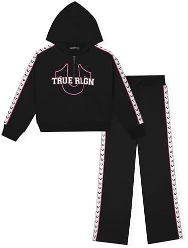 Girls Fleece Hooded Jogger Set – Zip Hoodie & Sweatpants