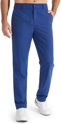 Men's Stretch Golf Pants Lightweight Casual Work Trousers