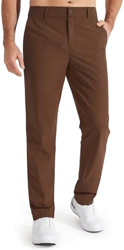 Men's Stretch Golf Pants Lightweight Casual Work Trousers