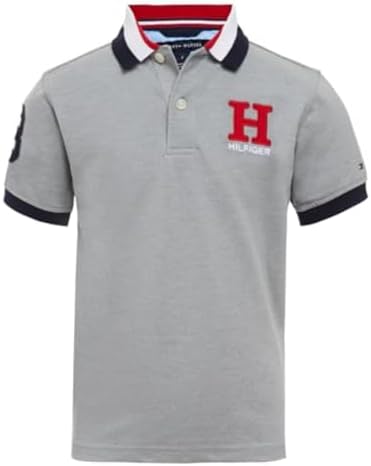 Tommy Hilfiger Boys' Short Sleeve Polo Shirt – Soft Pique Fabric
