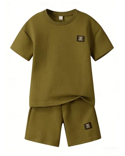 Boys Summer Short Sleeve Top & Shorts Set Casual Outfit