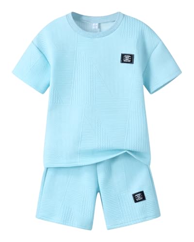 Boys Summer Short Sleeve Top & Shorts Set Ages 6-12
