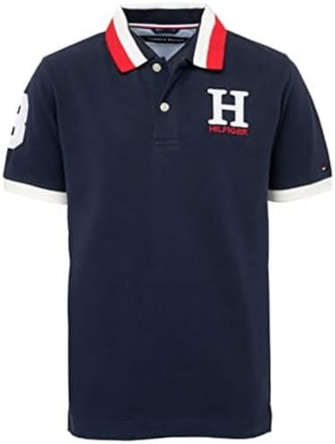 Tommy Hilfiger Boys' Short Sleeve Polo Shirt – Soft Pique Fabric