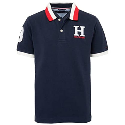 Tommy Hilfiger Boys' Short Sleeve Polo Shirt – Soft Pique Fabric