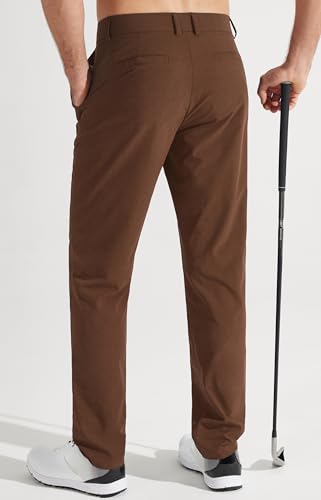 Men's Stretch Golf Pants Lightweight Casual Work Trousers