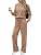 Ekouaer Women's Mock Neck Lounge Set with Wide Leg Pants
