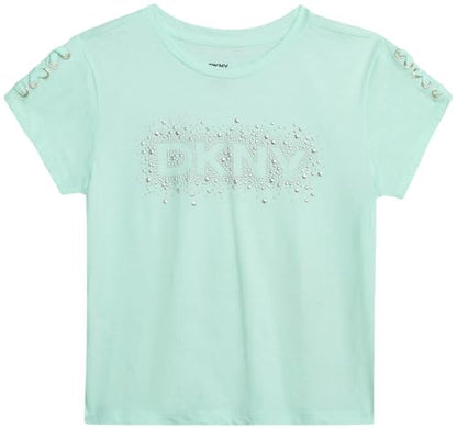 Girls Cotton Blend Short Sleeve Graphic Tee T-Shirt