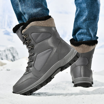 Winter Couple Hiking Boots, Women'S Snow Boots with Plush Lining - Non-Slip Rubber Sole, Suitable for Outdoor Activities Such As Mountaineering, Hunting, And Trekking, Hiking Gear for Men, Men'S Snow Boots, Men'S Winter Shoe,