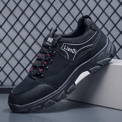 Men's Casual Low-Top Sneakers, Lightweight Lace-Up Shoes