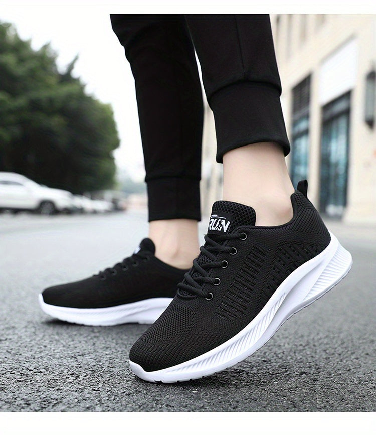 Men's Summer Lightweight Odor-Resistant Breathable Sneakers - Minimalist Lace-Up Training Shoes Suitable for Running, Gym & Casual Wear - Neutral Cushioning, Upper & Sole, Spring/Fall Transition Athletic Footwear - ayq