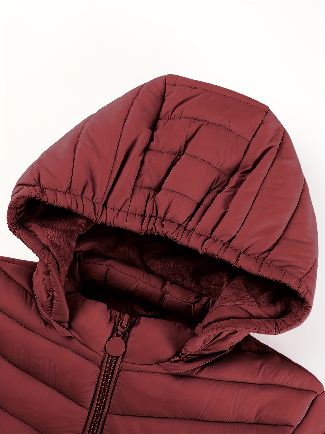 Կանացի թեթև, սև, գլխարկով ձմեռային բաճկոն՝ գրպաններով - Էլեգանտ երկար թևքերով վերնազգեստ, նեյլոնե նյութ, կայծակաճարմանդով դիզայն, իդեալական է առօրյա կամ ճանապարհորդության համար, ձմեռային վերարկուներ