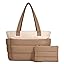 Lightweight Quilted Puffer Tote Bag for Women, Travel & Work