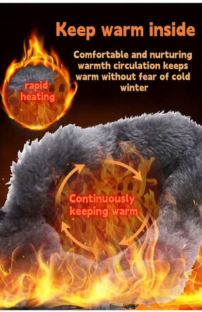 Men'S High-Top Snow Boots for Winter, Featuring Thickened Fleece for Warmth, Designed for Outdoor Activities with Slip-Resistant And Wear-Resistant Properties.