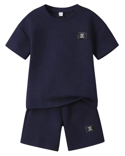 Boys Summer Short Sleeve Top & Shorts Set Casual Outfit